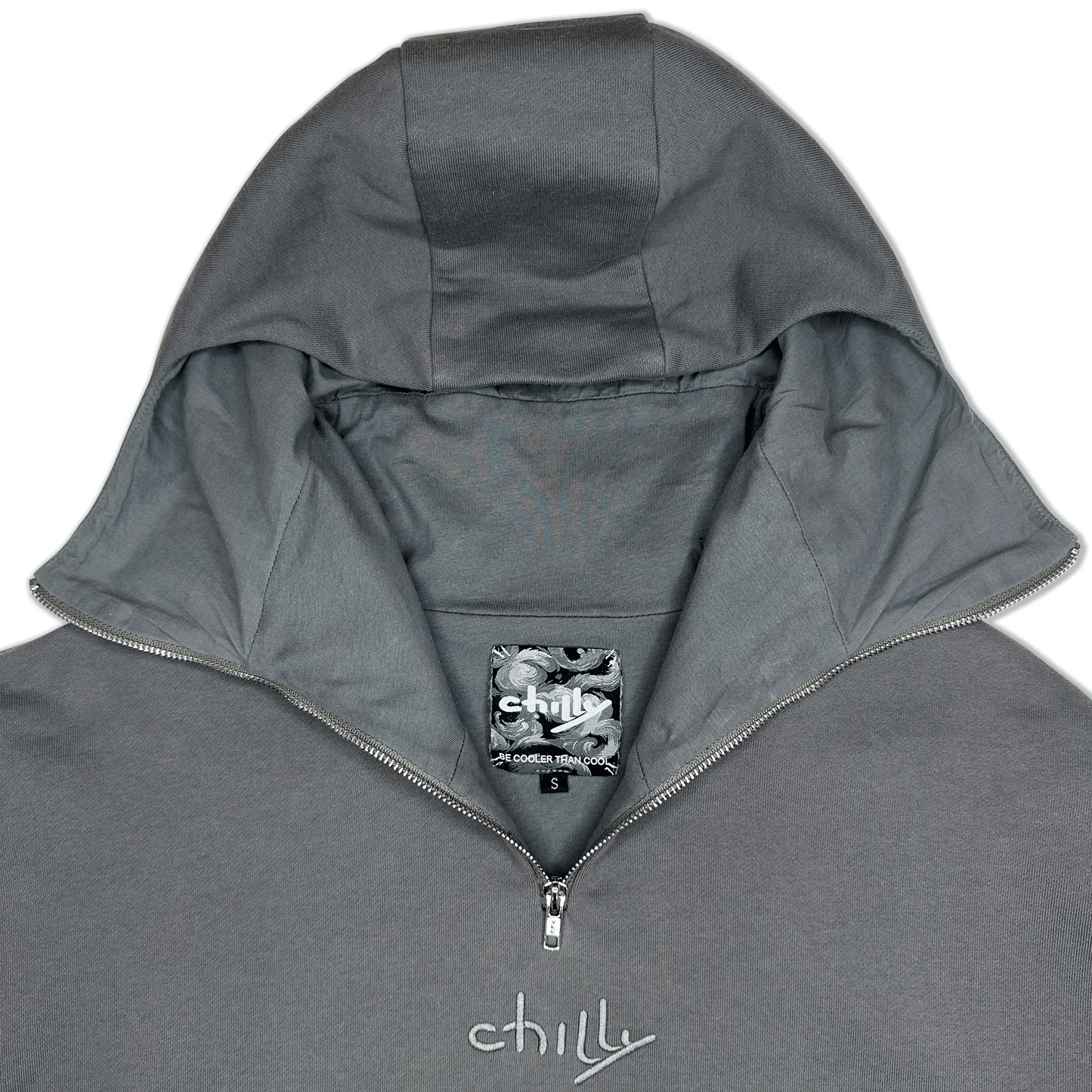 Heavy Over-sized Balaclava Hoodie featuring Old Cartoon Style Graphic - chilly